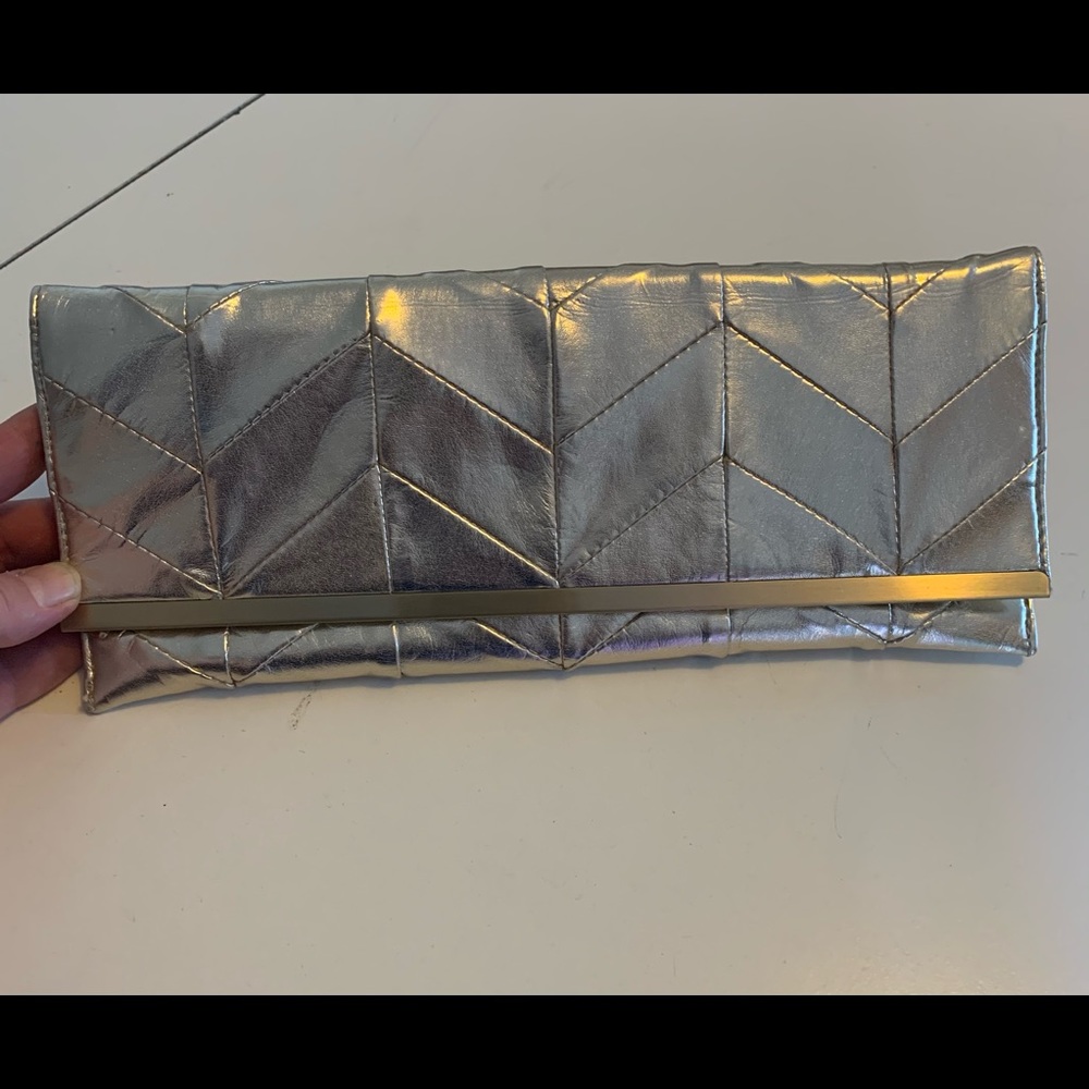Women’s Gold Clutch evening bag